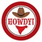 Big Dot of Happiness Western Hoedown - Wild West Cowboy Party Circle Sticker Labels - 24 Count